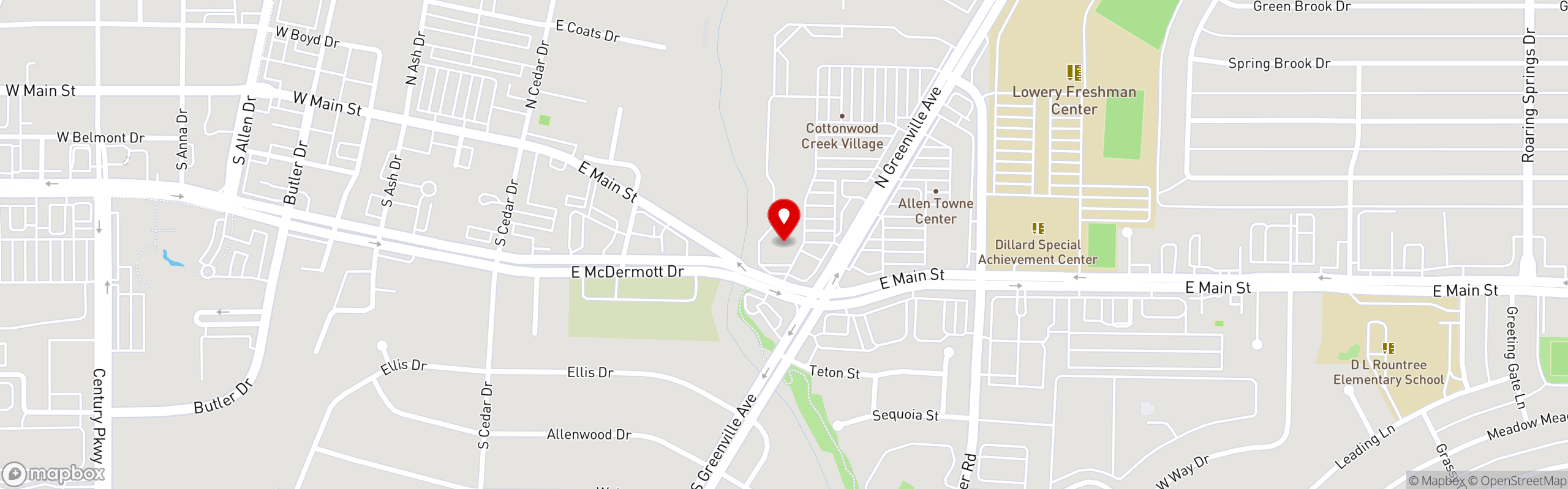 Street map pinning Elke's Market Cafe in Elke's Market Cafe