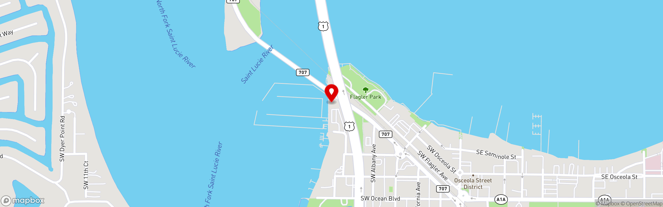 Street map pinning Sailor's Return in Sailor's Return
