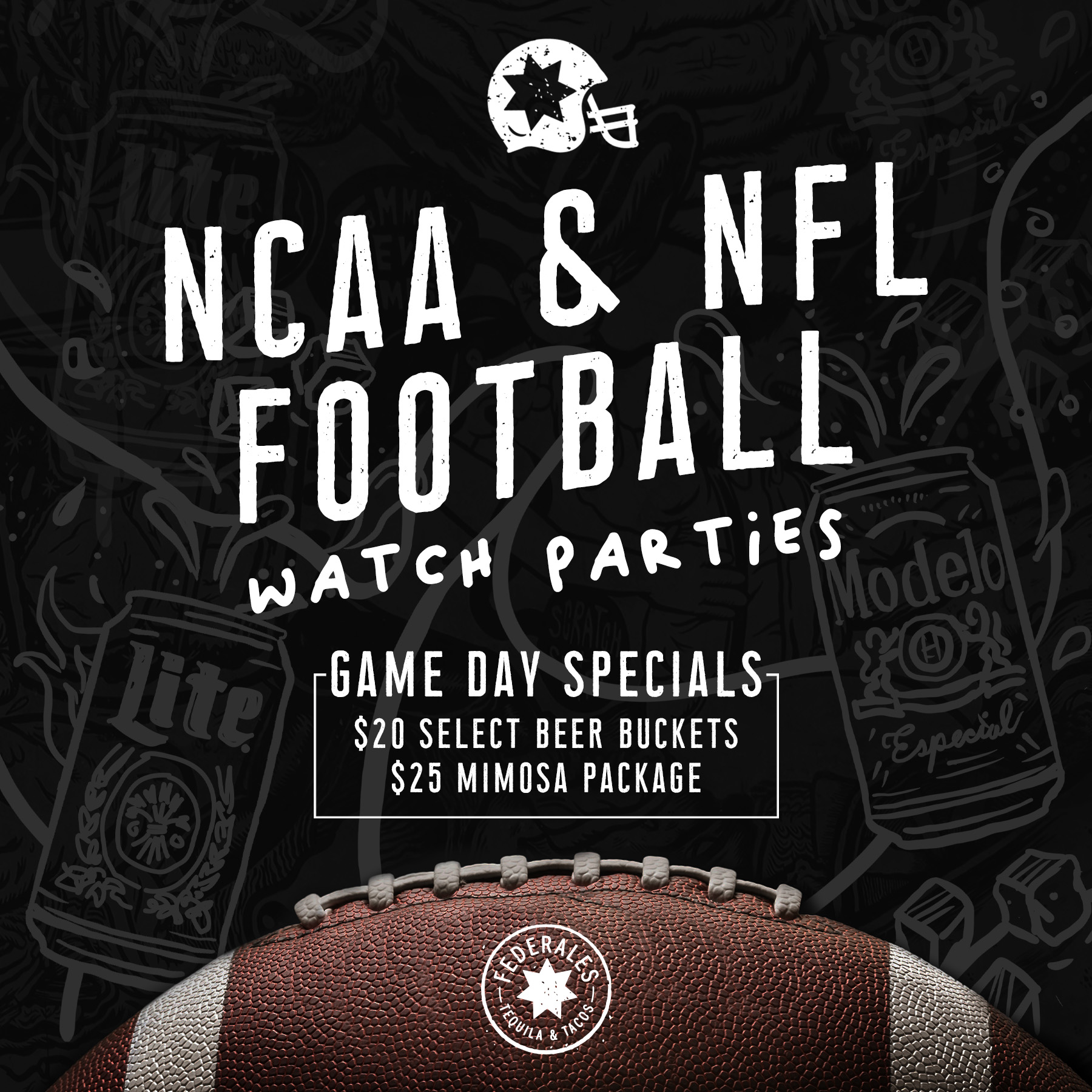 Saturday NFL Football Watch Party