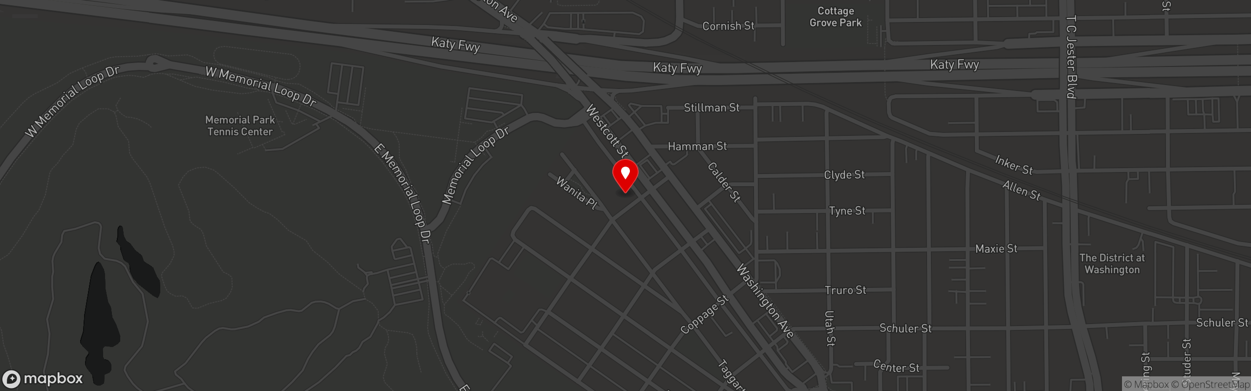 Street map pinning Canyon Creek in Canyon Creek