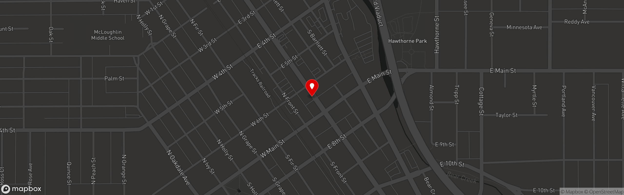 Street map pinning Namaste Indian Restaurant in Namaste Indian Restaurant