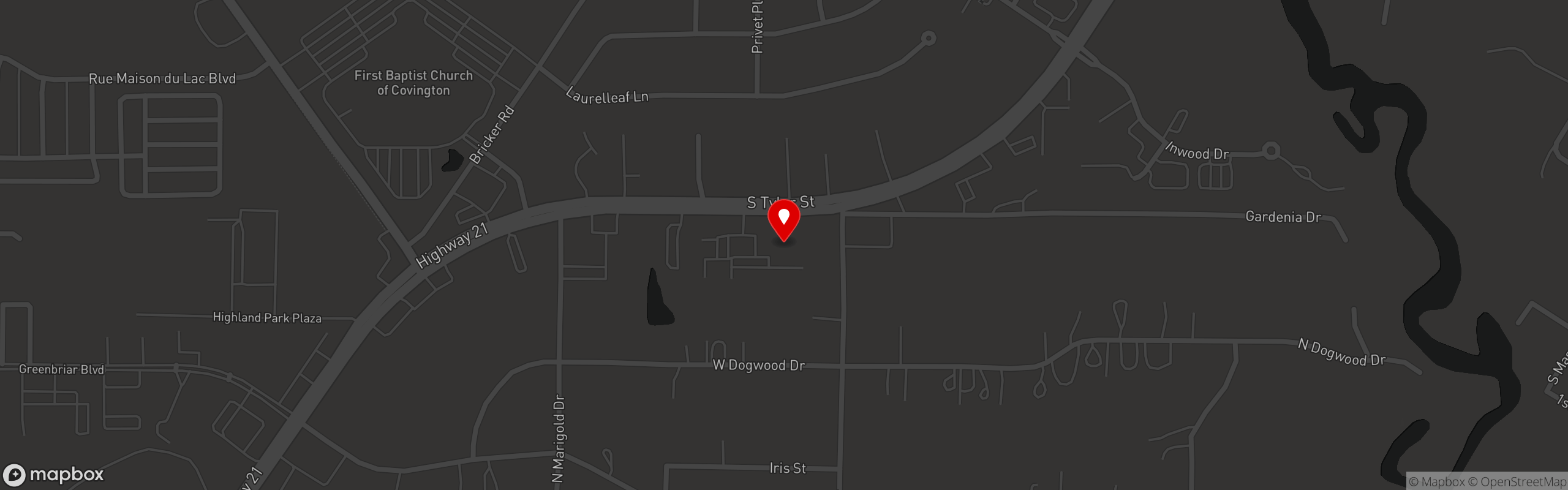 Street map pinning fuji sushi in Fuji Sushi & Hibachi