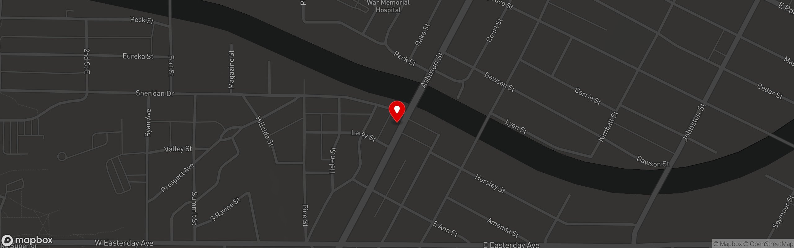 Street map pinning The Wicked Sister in The Wicked Sister
