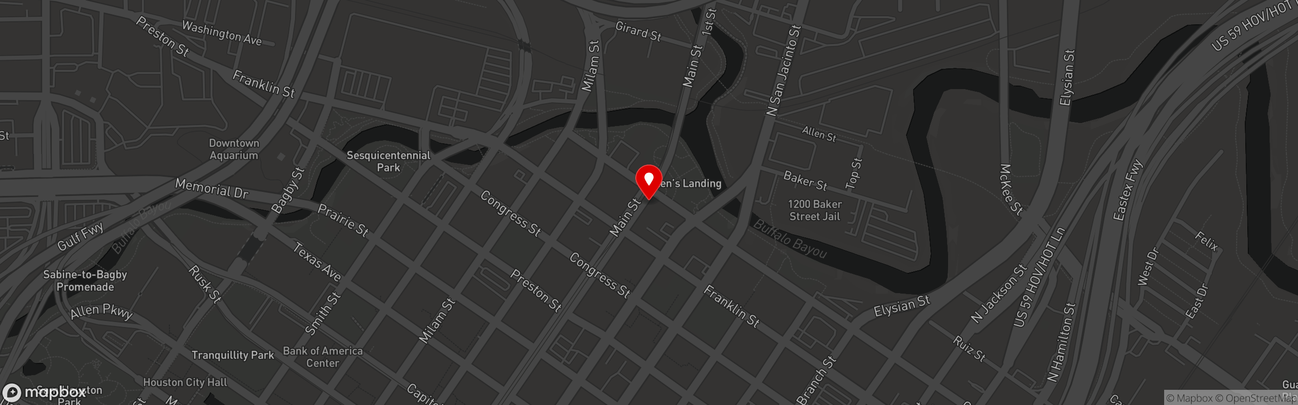 Street map pinning Beirut Bistro (Sysco) in Beirut Bistro