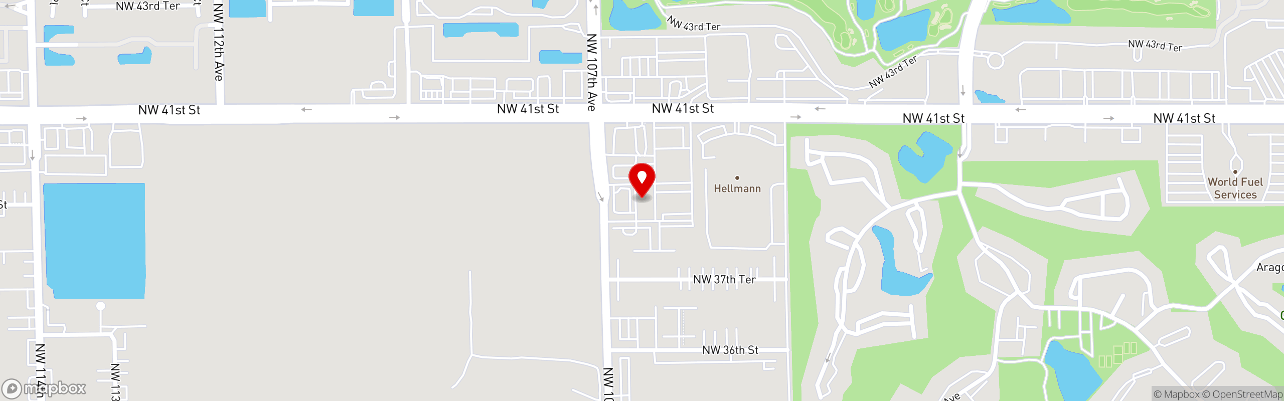 Street map pinning Naturissimo in Doral