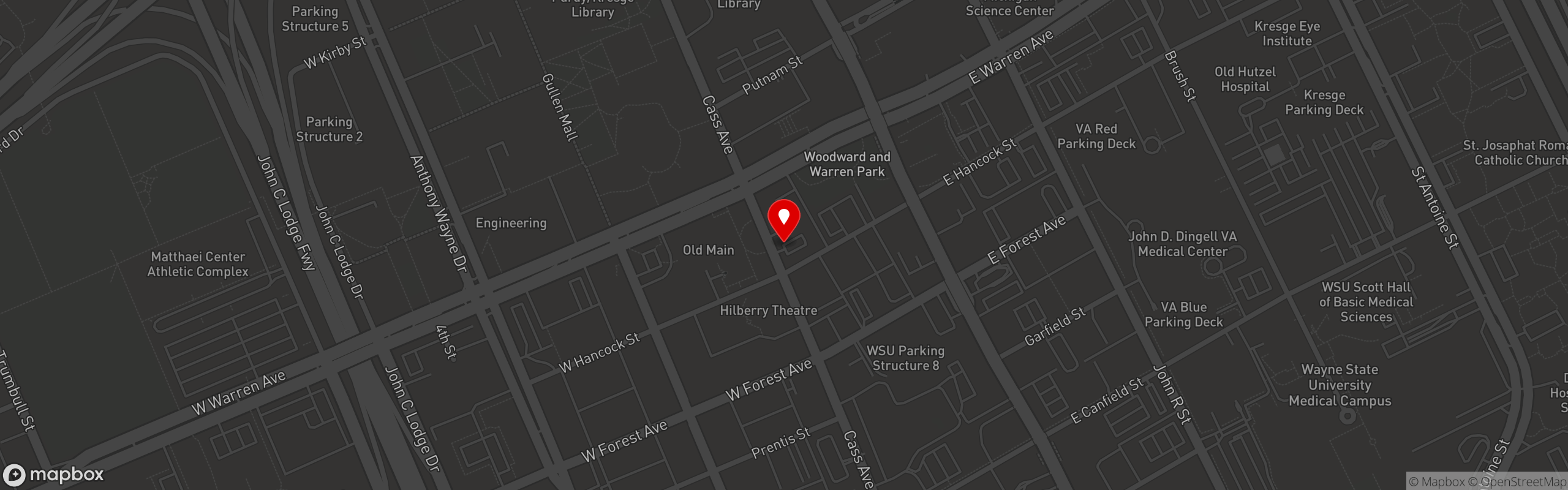Street map pinning -320° Coffee & Creamery in -320° Coffee & Creamery