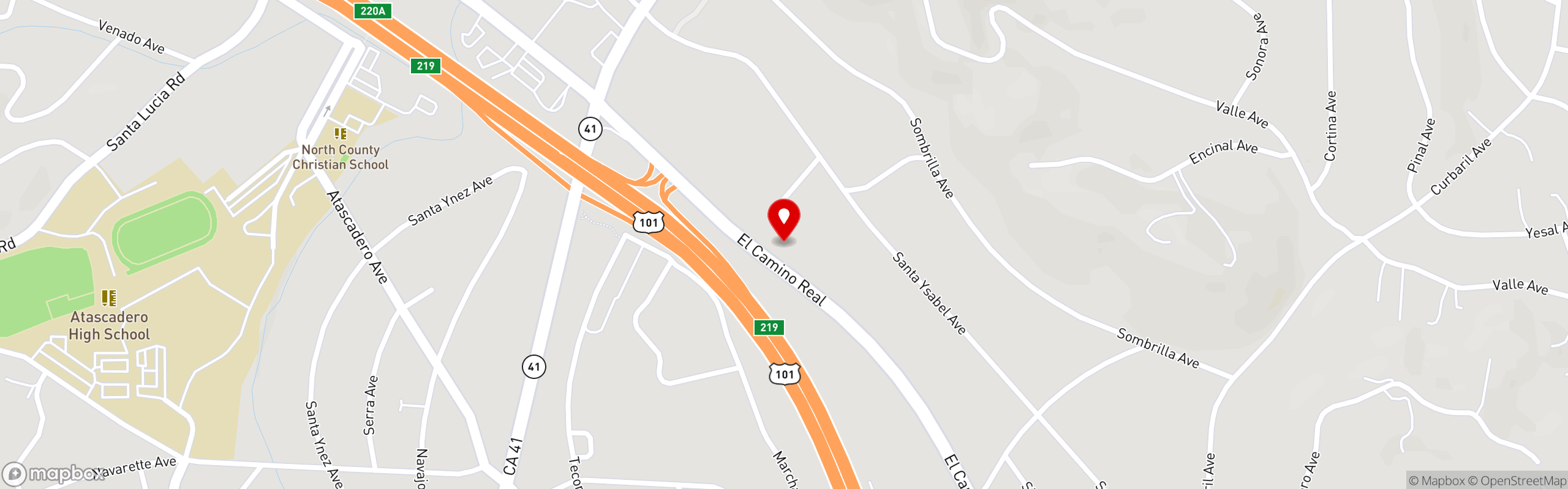 Street map pinning A-Town Diner in A-Town Diner