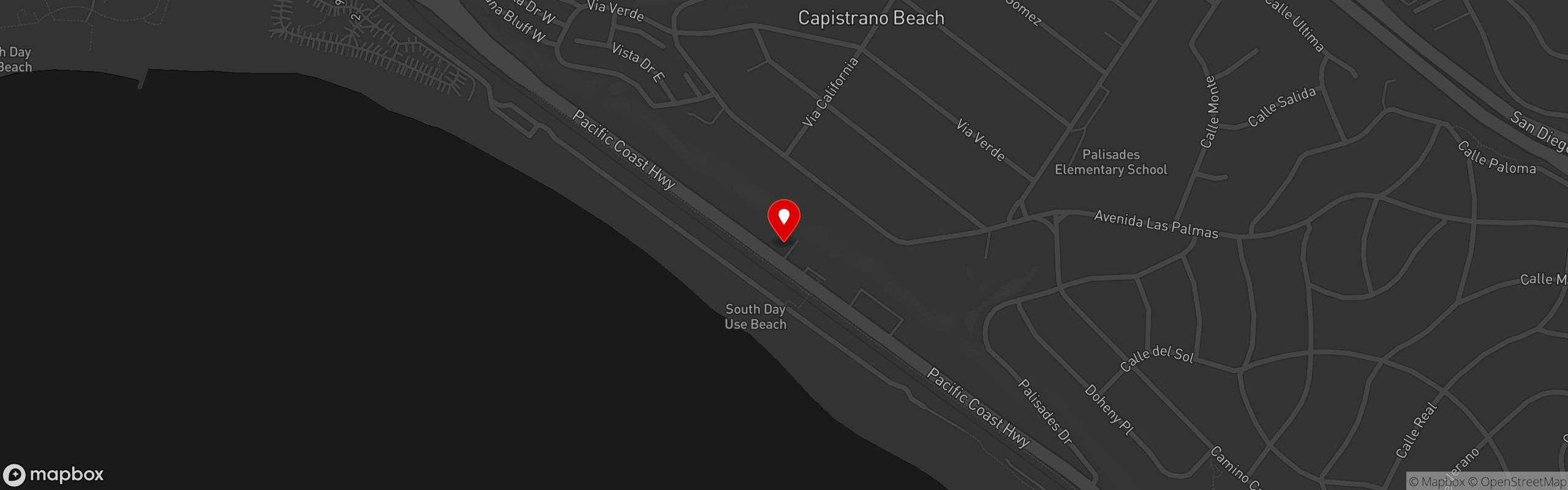Street map pinning Olamendi's Inc in Olamendi's