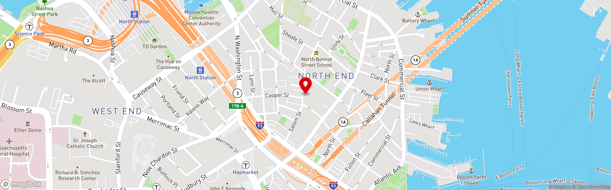 Street map pinning Mood Restaurant & Cafe in Mood Restaurant & Cafe