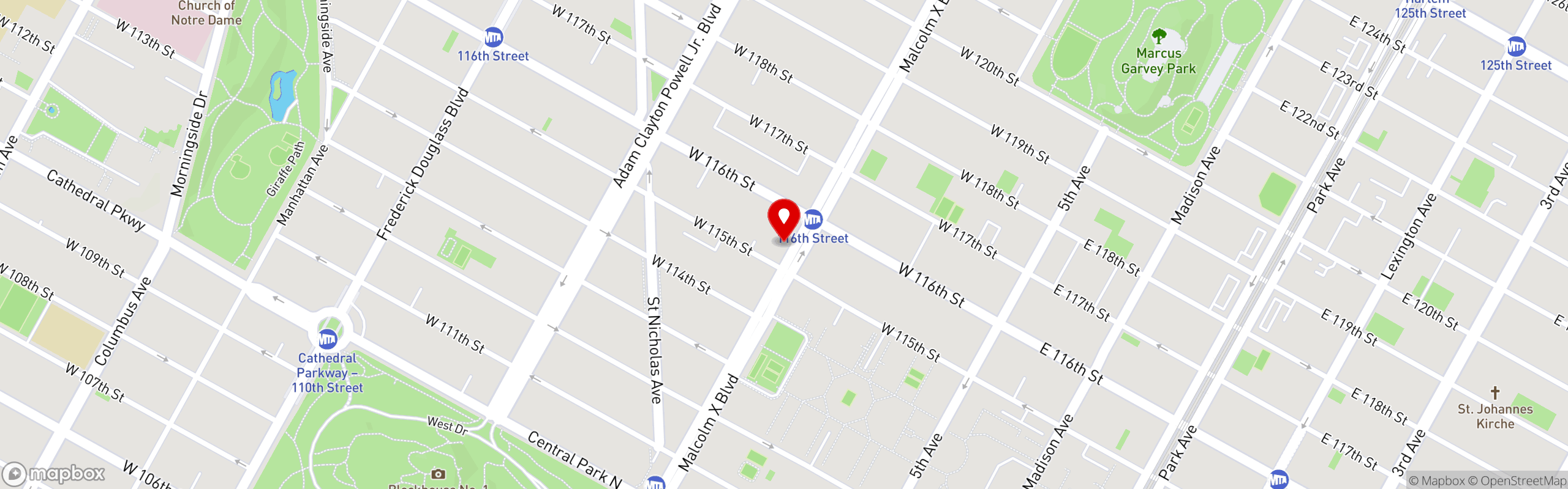 Street map pinning FIELDTRIP in Fieldtrip - Harlem