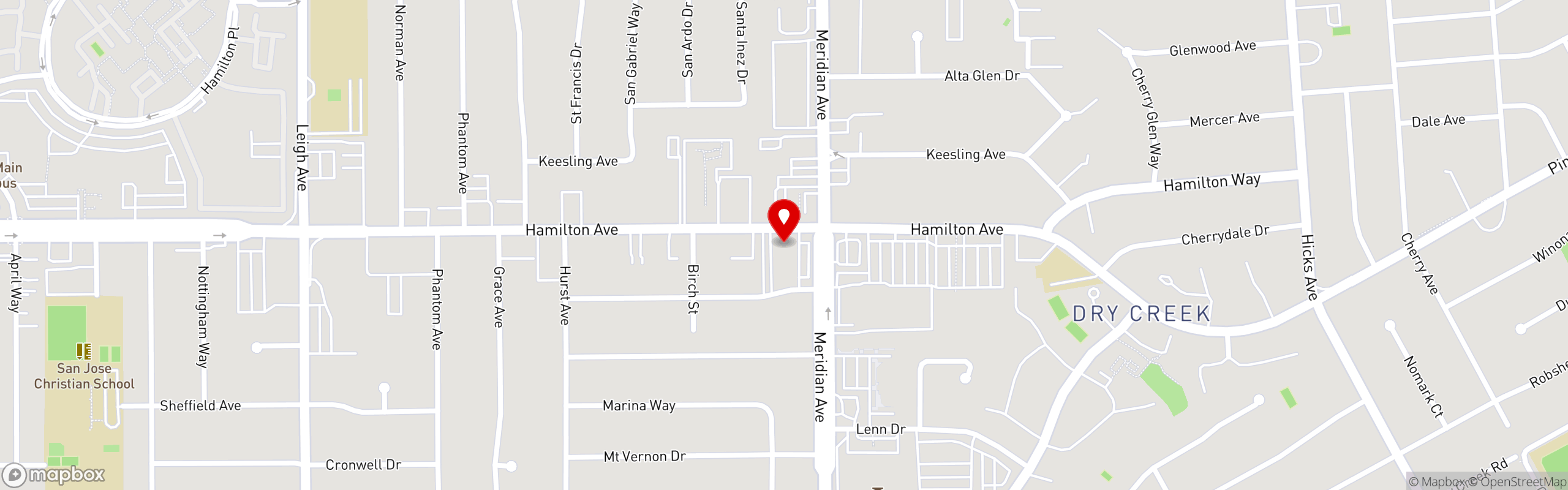 Street map pinning Gunther's Restaurant & Catering in Gunther's Restaurant & Catering