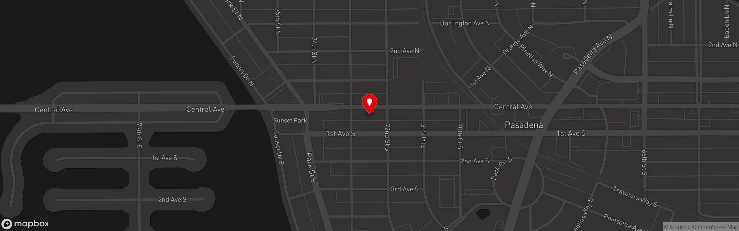 Street map pinning The Wheelhouse St. Pete in St. Petersburg, FL