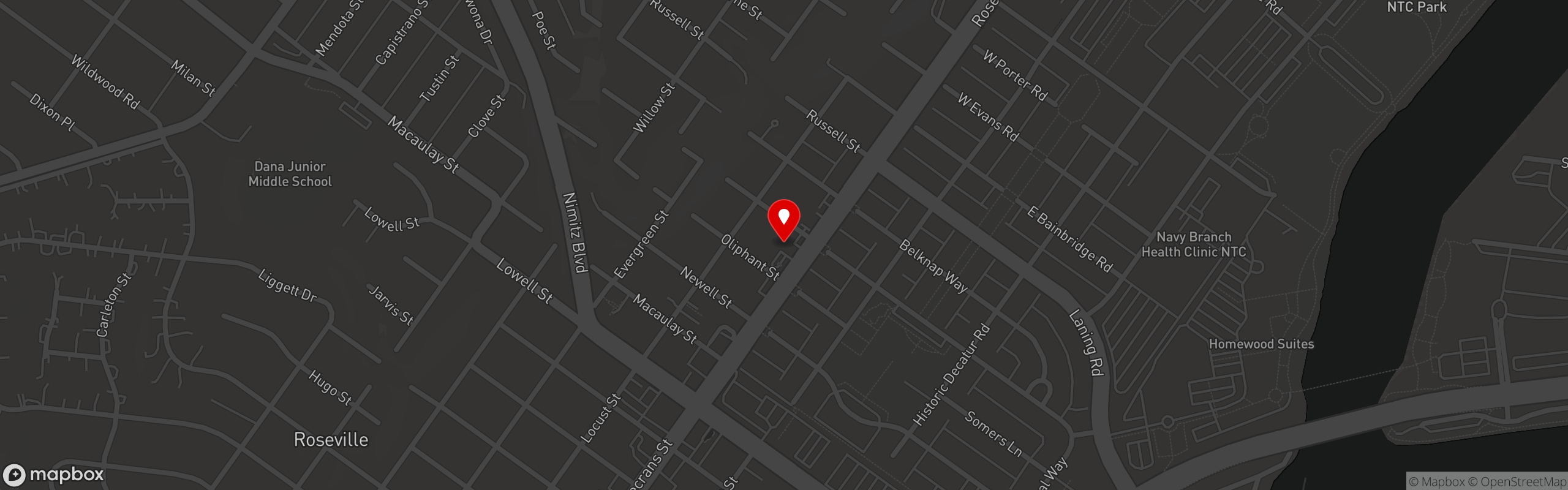 Street map pinning GoodBar in Good Bar