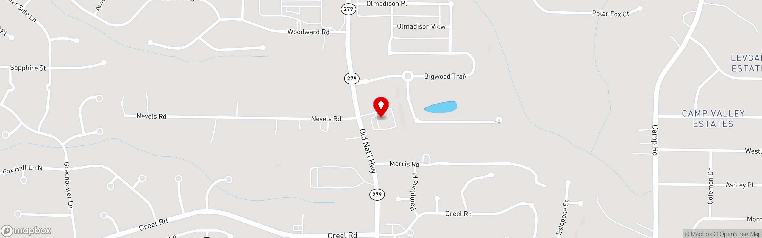 Street map pinning Crestwood Events & Conference Center in Crestwood Events & Conference Center