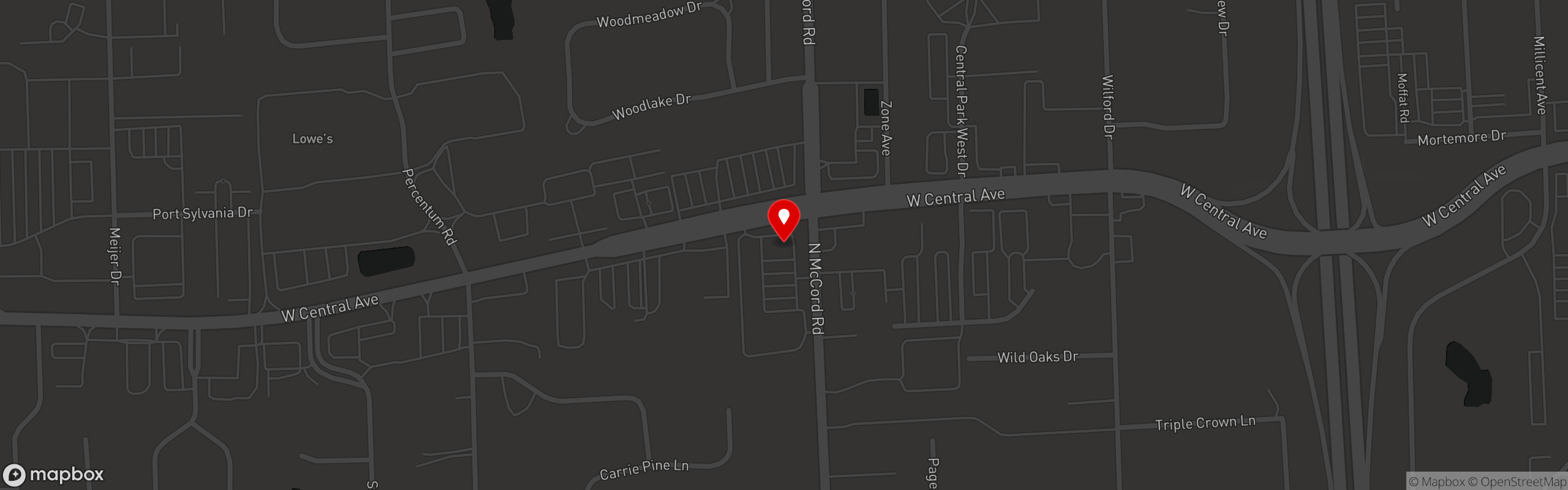 Street map pinning Frogtown Johnnie's in Frogtown Johnnie's