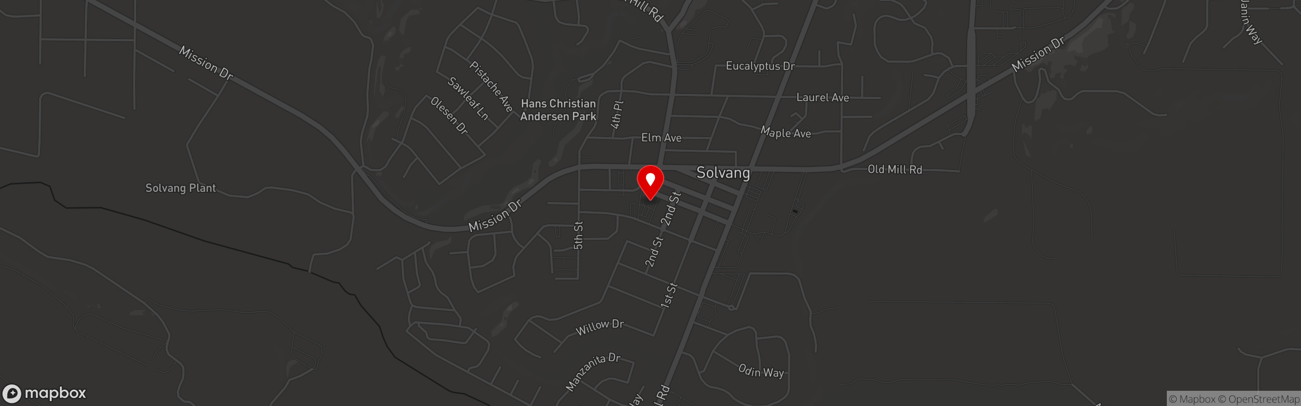 Street map pinning Whiskey 'N Rye Smokehouse in Whiskey 'N Rye Smokehouse