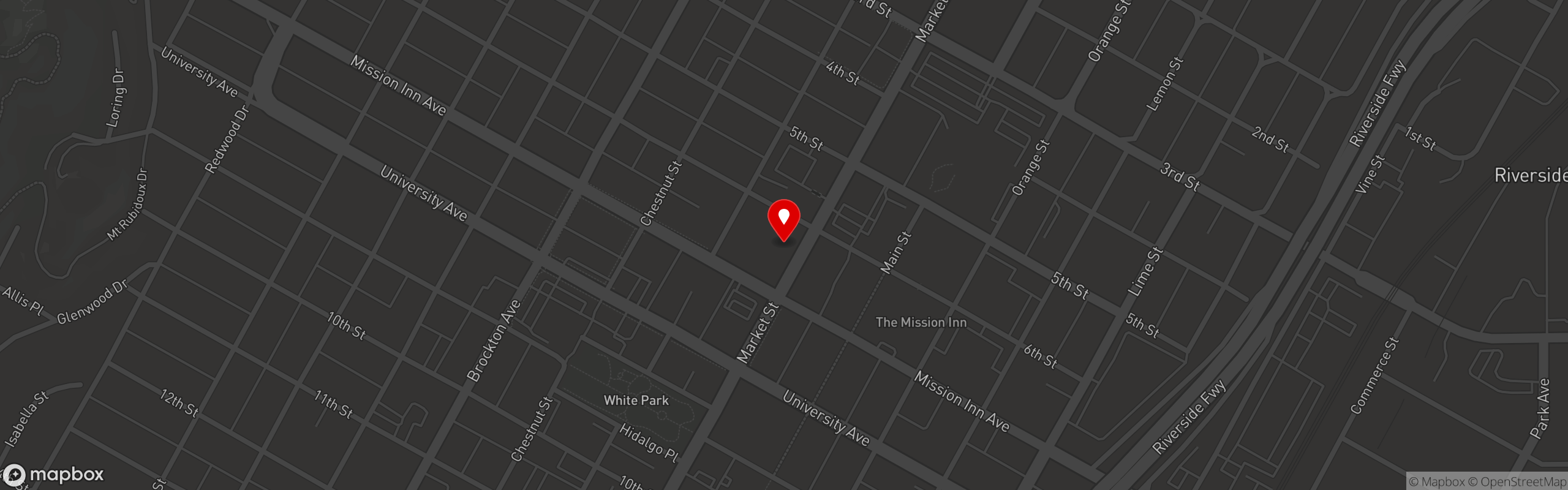 Street map pinning Bricks and Birch in Bricks and Birch - Market St