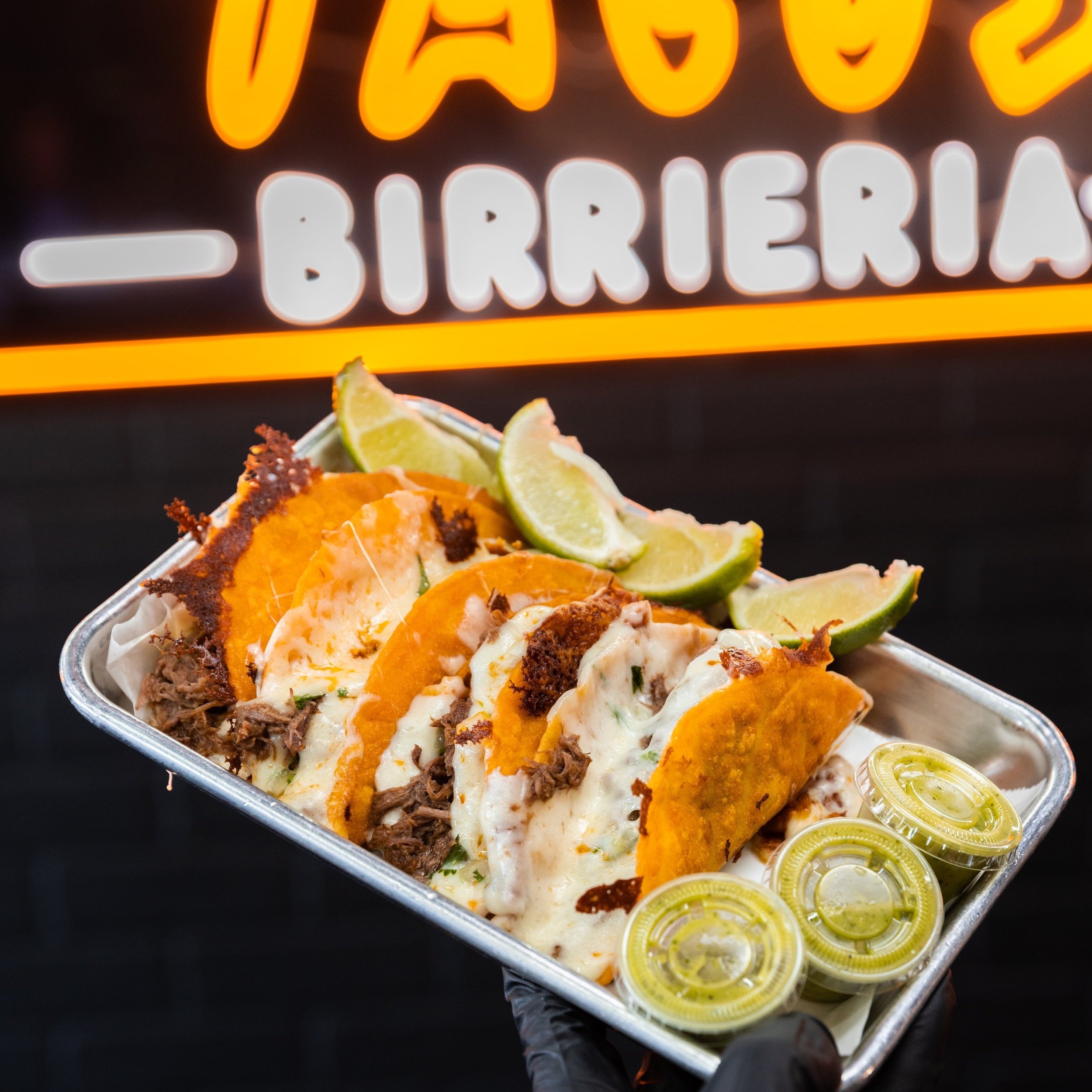 Birria quesa tacos from Vitos Tacos