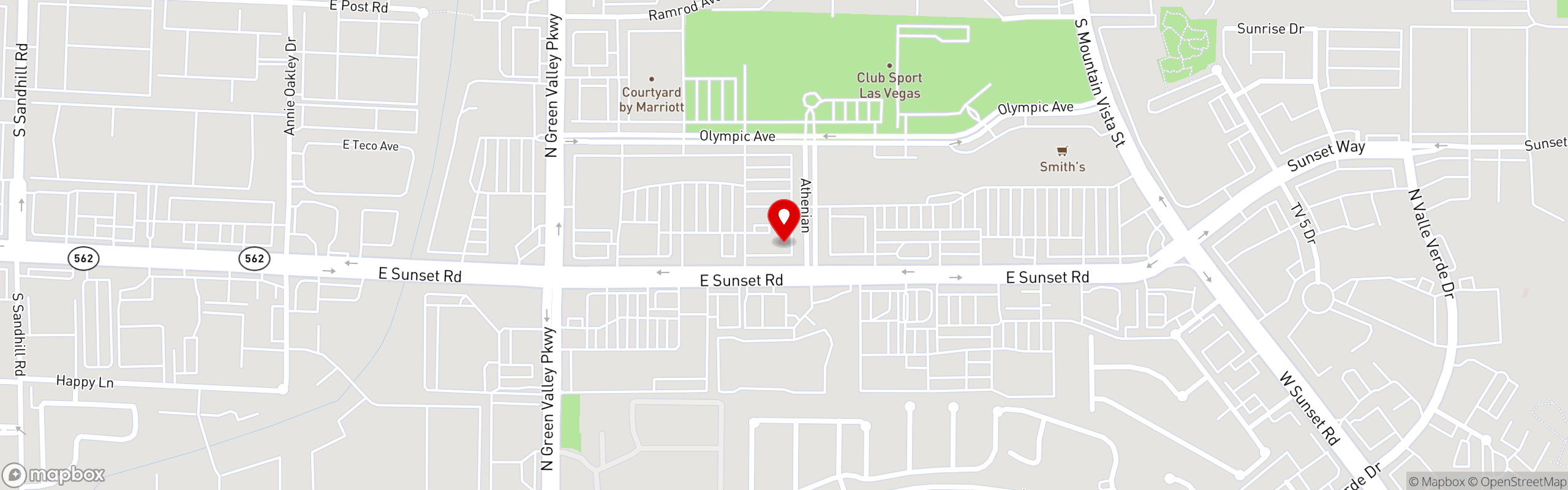 Street map pinning Huevos Avenue in Huevos Avenue - Henderson