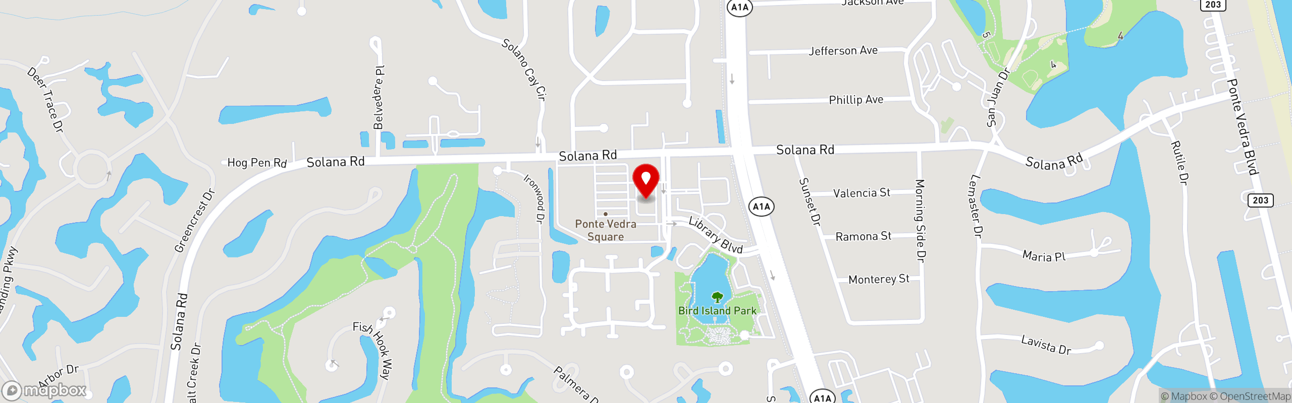 Street map pinning The Local in The Local - Ponte Vedra