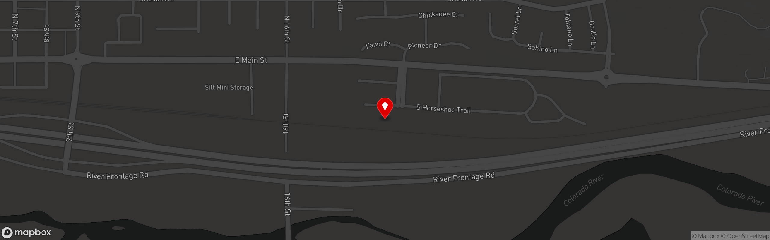 Street map pinning Burning Mountain Pizza in Burning Mountain Pizza & Subs
