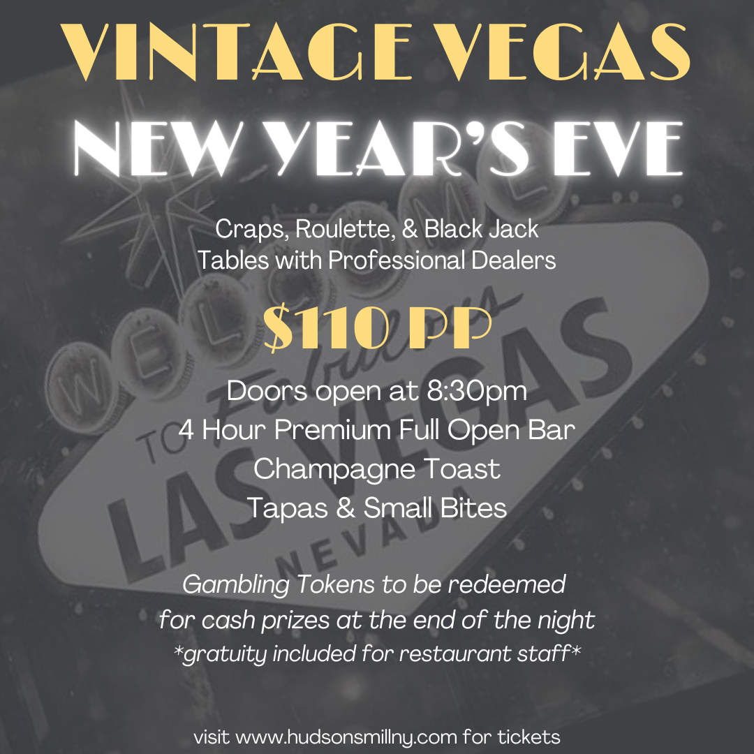 Vintage Vegas New Year's Eve - Hudson's Mill Tavern \u0026 Catering, image size:1080x1080