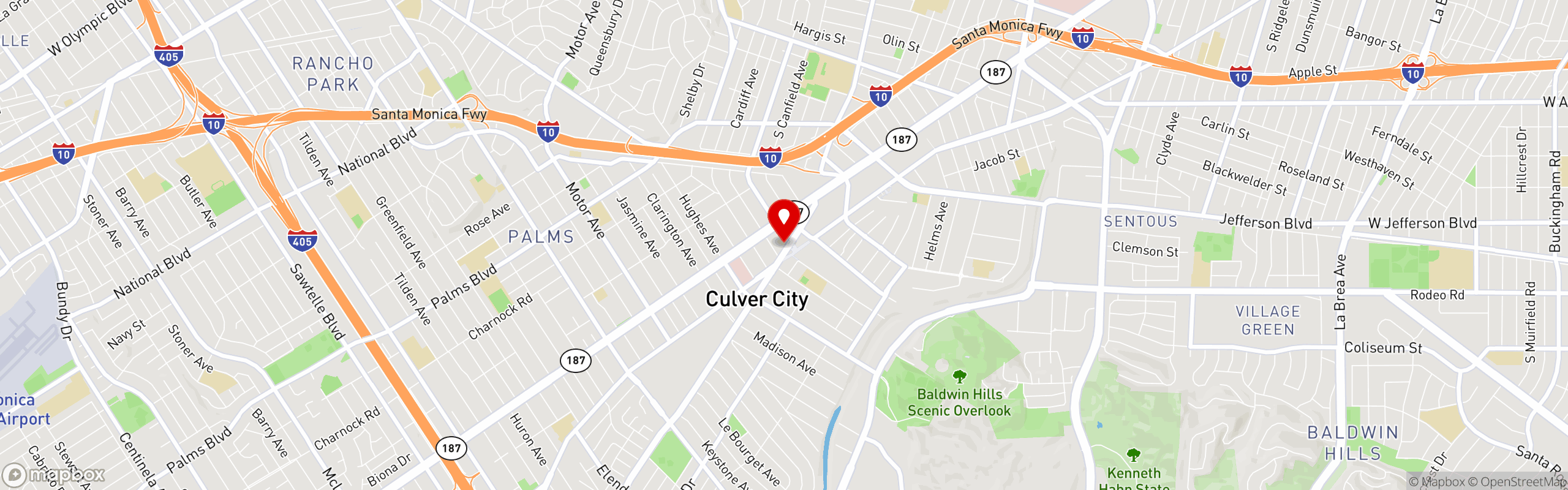 Street map pinning Public School in PS310 | CULVER CITY, CA