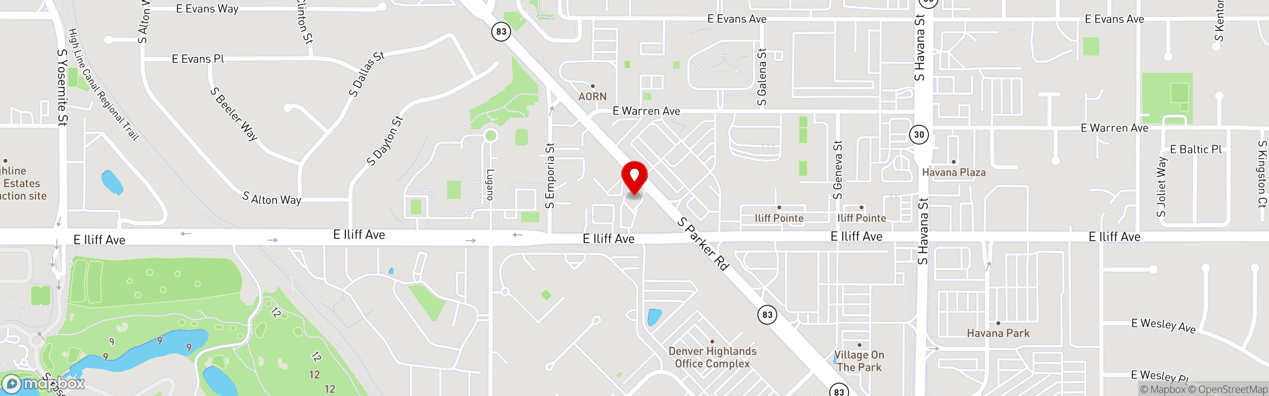 Street map pinning Piper Inn in Piper Inn