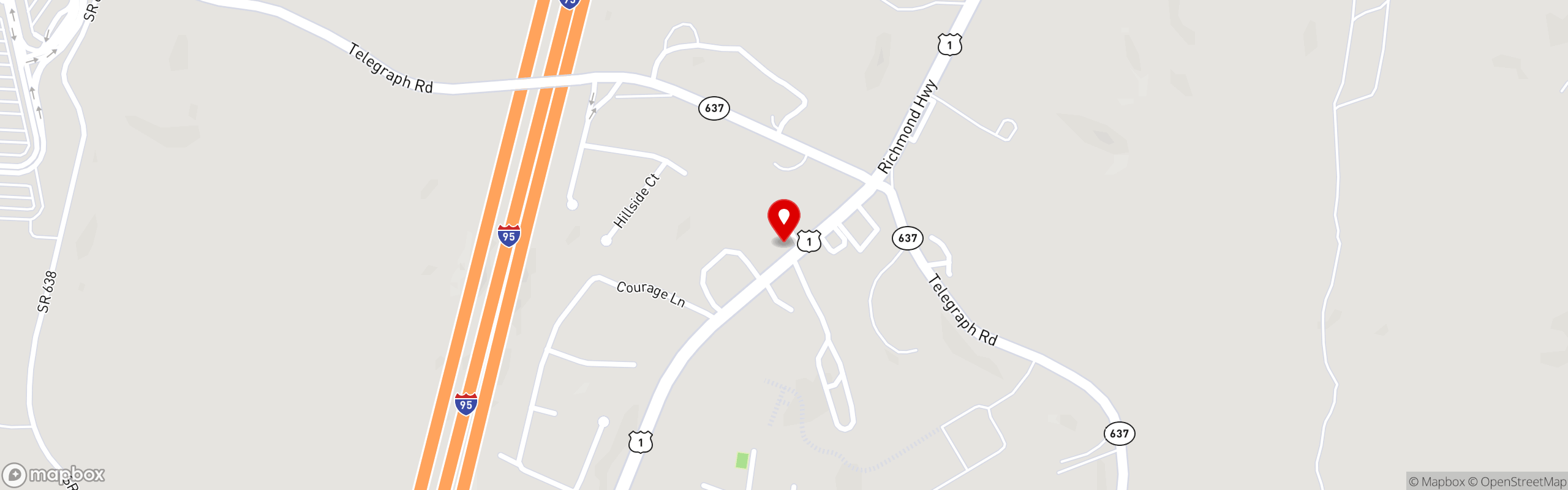 Street map pinning Peet Stafford in Peet Stafford