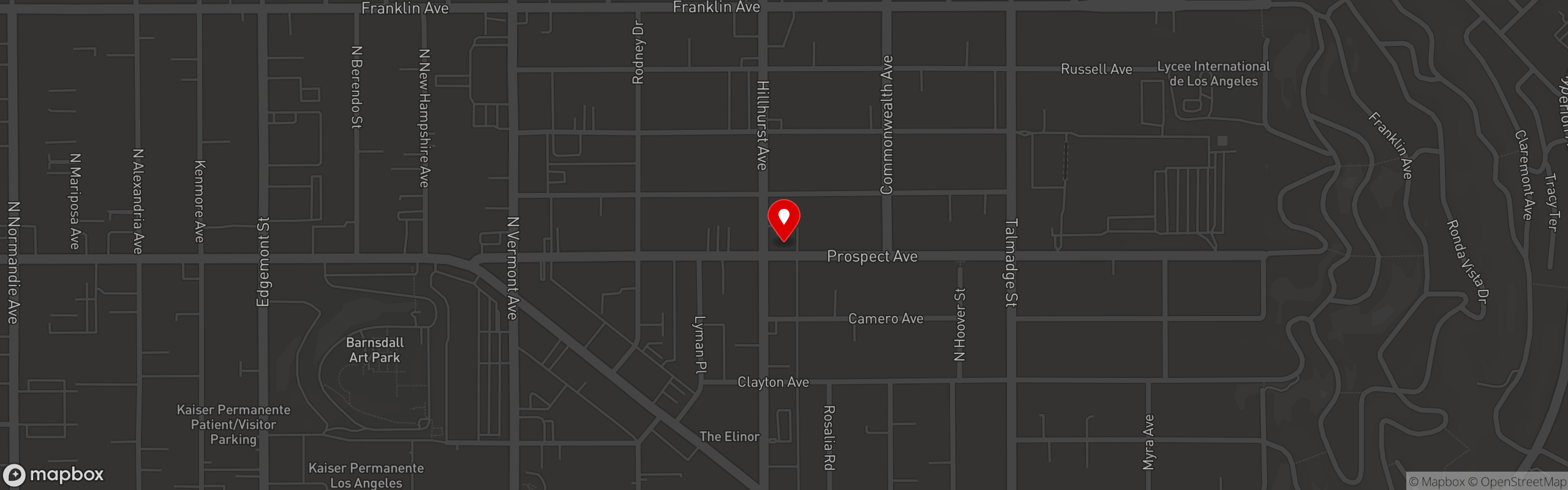 Street map pinning Desert Rose in Desert Rose