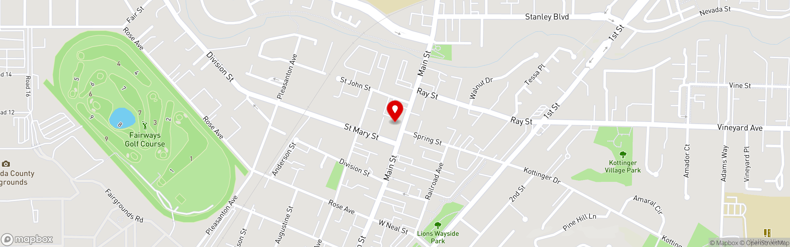 Street map pinning Mantra in Pleasanton, CA - Coming Soon