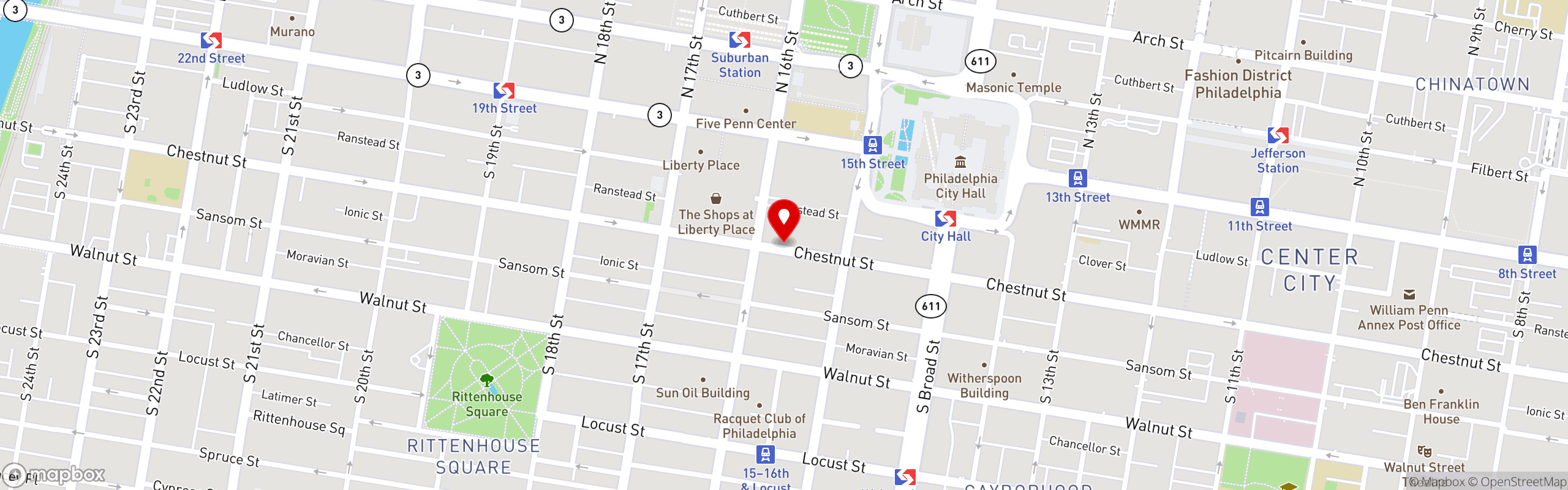 Street map pinning Giovani's Pizza Sports Bar in Giovani's Pizza Sports Bar
