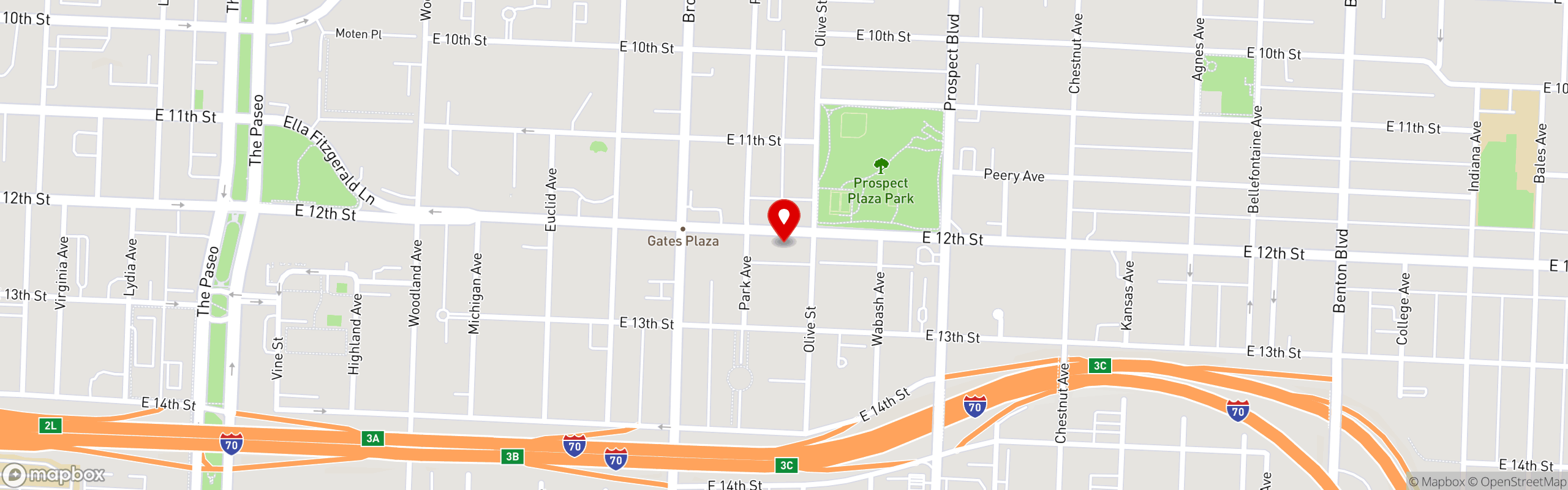 Street map pinning Wing Lovers USA in Wing Lovers USA