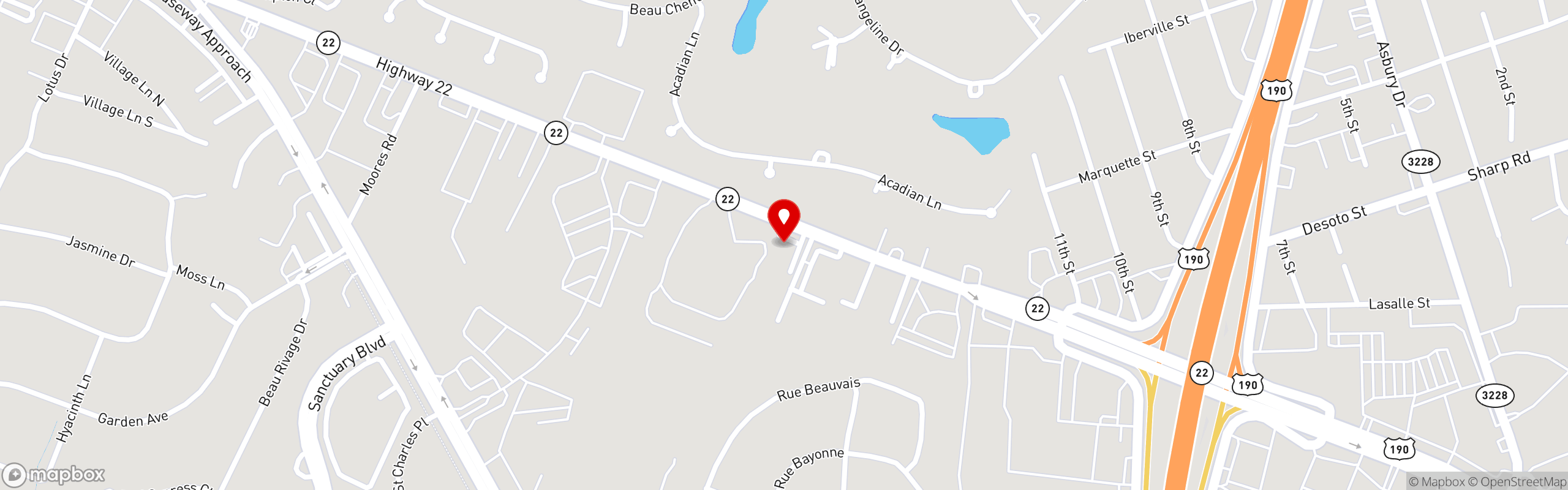 Street map pinning Mantra Indian Cuisine in Mantra Indian Cuisine