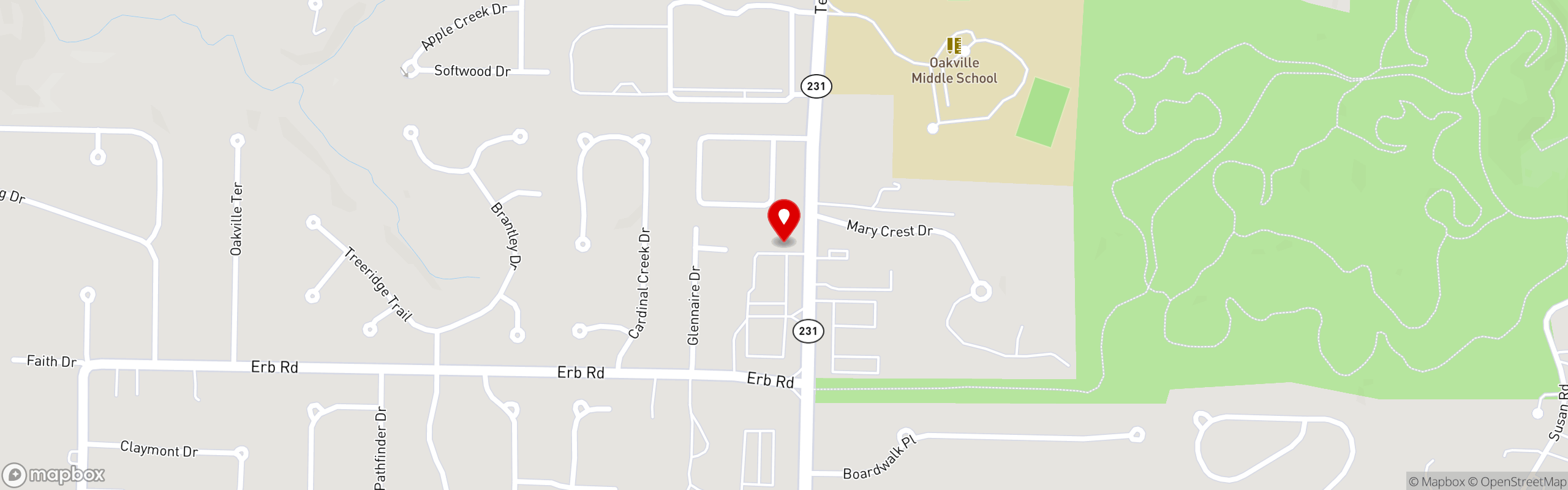Street map pinning Las Fuentes Mexican Restaurant in Las Fuentes Mexican Restaurant - Oakville