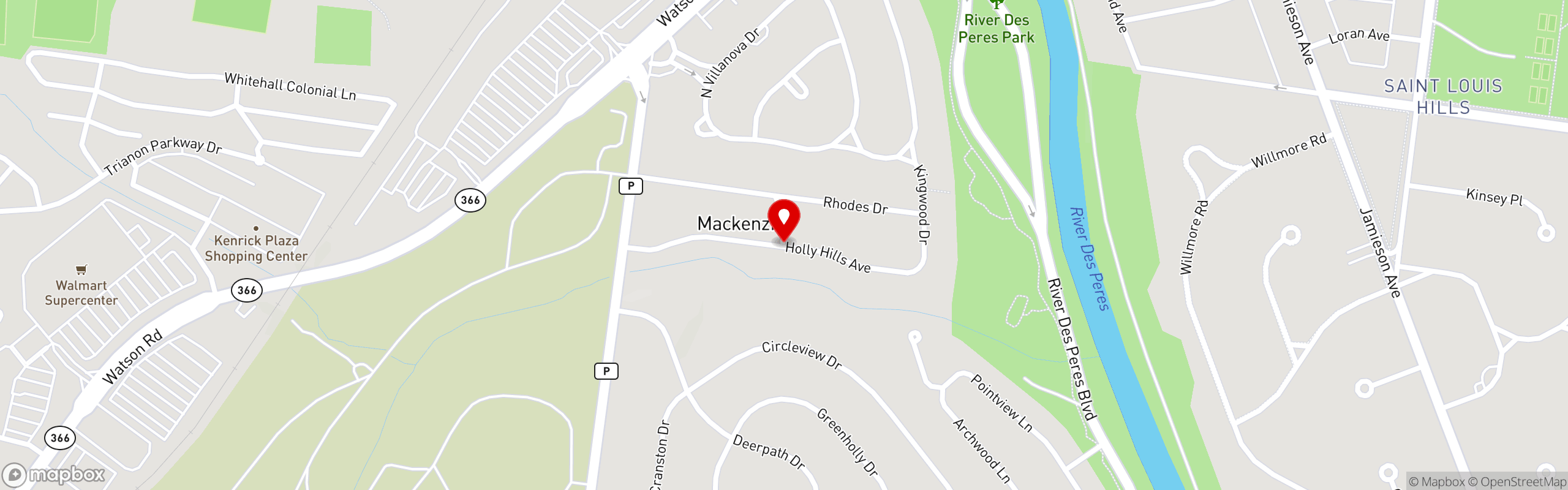 Street map pinning Las Fuentes Mexican Restaurant in Las Fuentes Mexican Restaurant - Affton