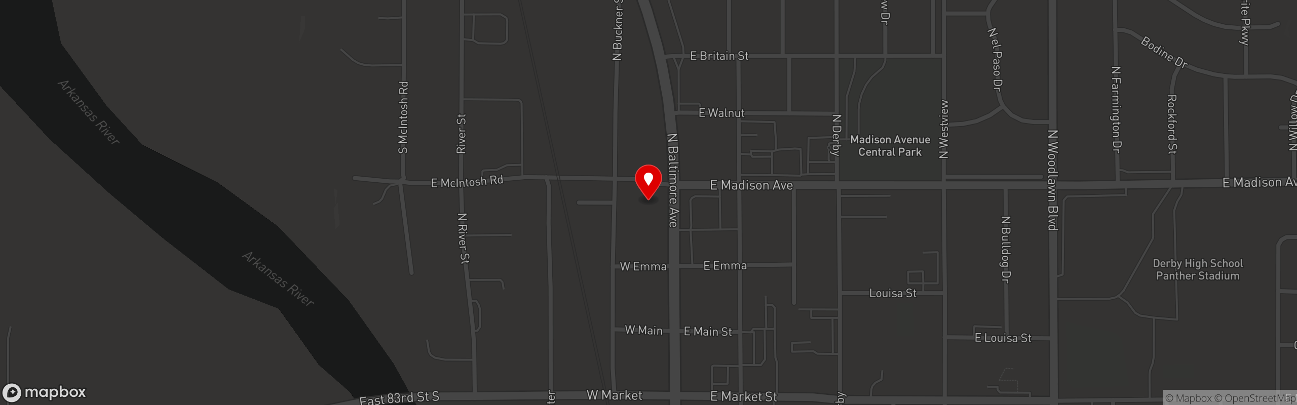Street map pinning Little Busters in Derby