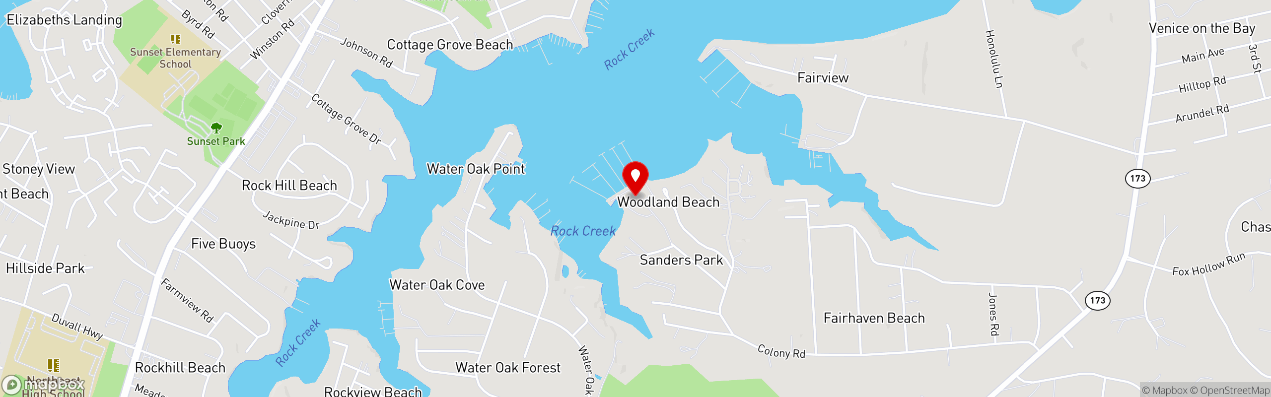 Street map pinning Mike's Restaurant & Crabhouse in Mike's North