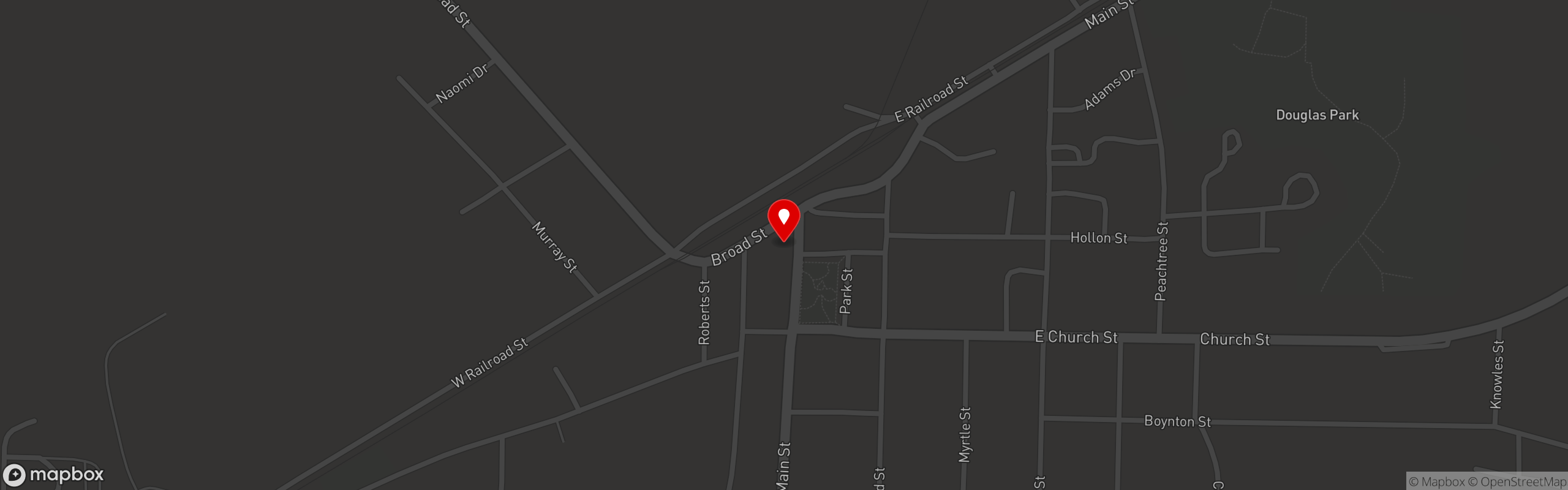 Street map pinning Mama Rosa's Pizza in Headland