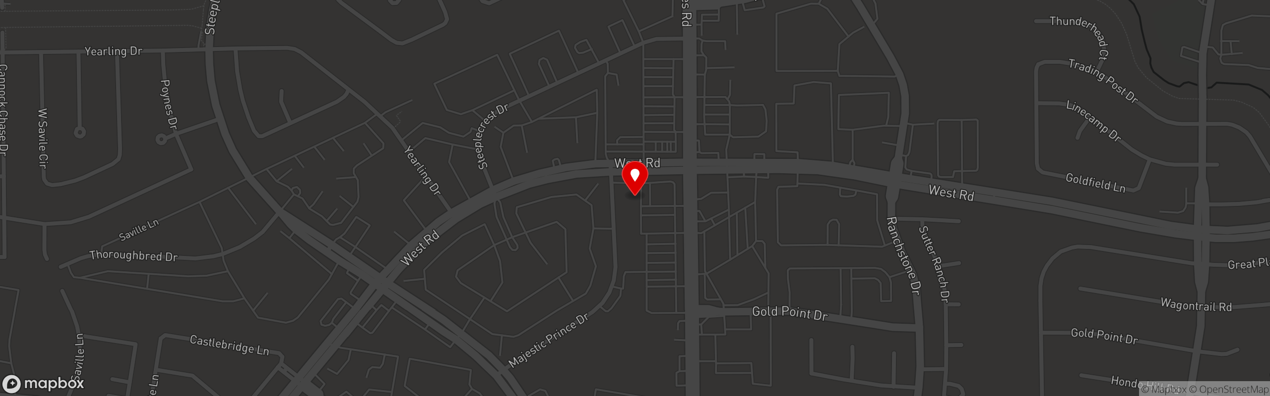 Street map pinning The Backyard Grill in Backyard Grill Houston
