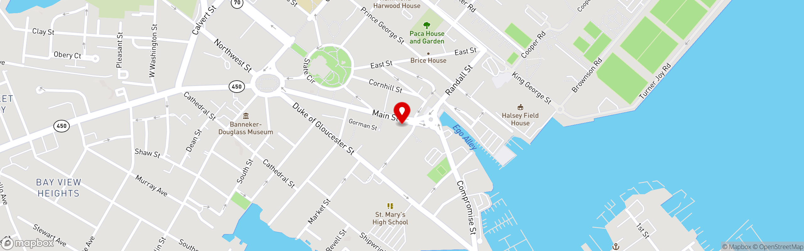 Street map pinning O'Brien's Oyster Bar & Seafood Tavern in O'brien's Oyster Bar & Seafood Grill