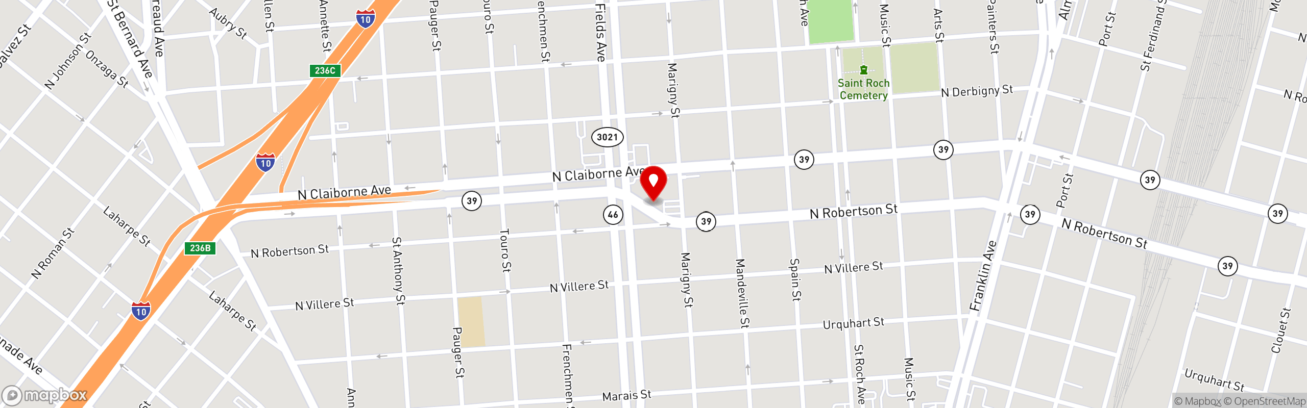 Street map pinning Eat & Read Literacy Project in Eat & Read at Melba's