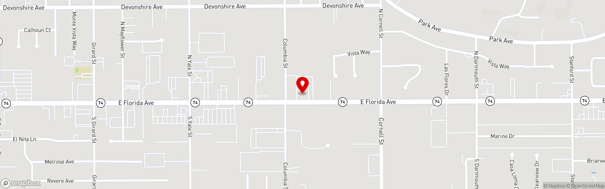 Street map pinning El Patron Mexican Grill & Entertainment in El Patron Mexican Grill & Entertainment