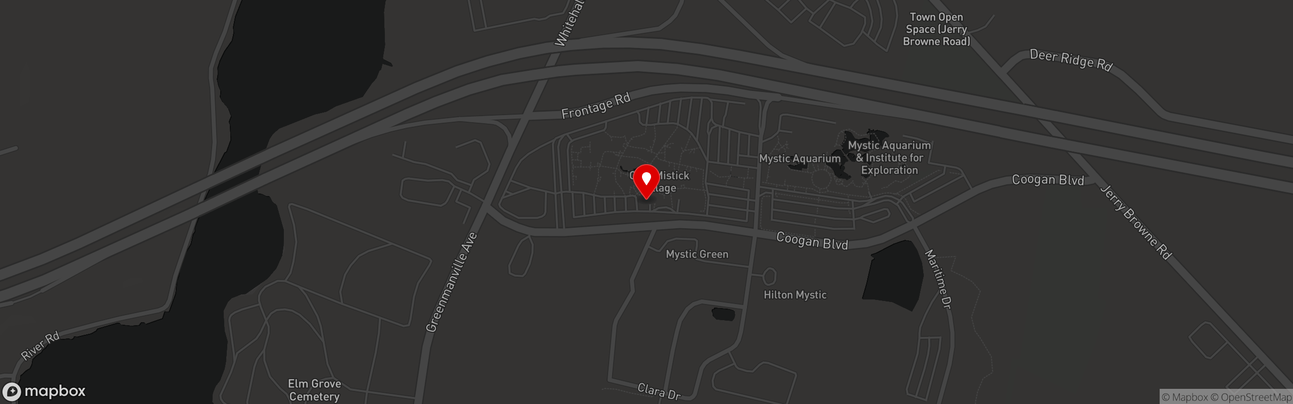 Street map pinning Jealous Monk in Jealous Monk