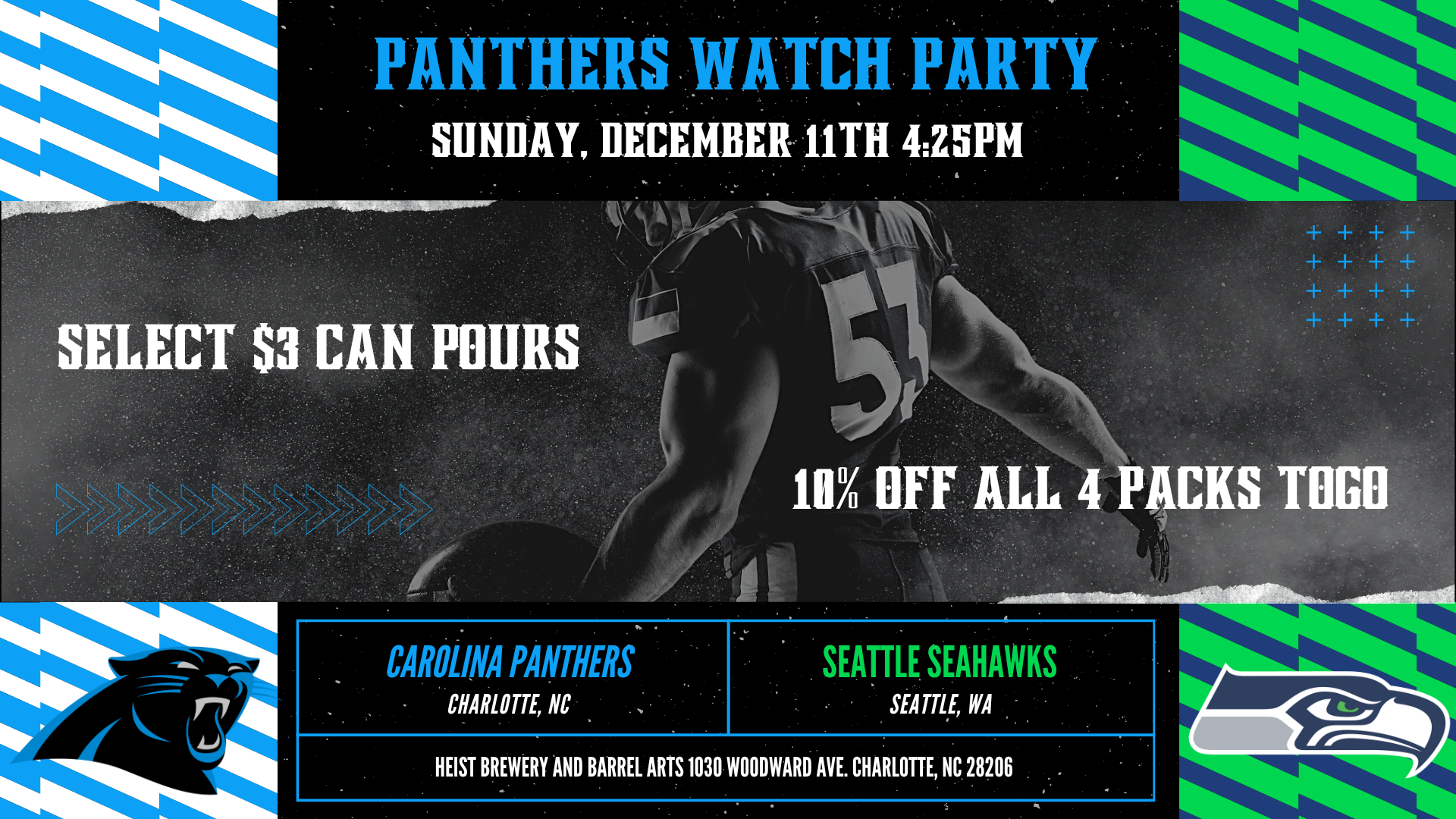 Carolina Panthers vs. Seattle Seahawks