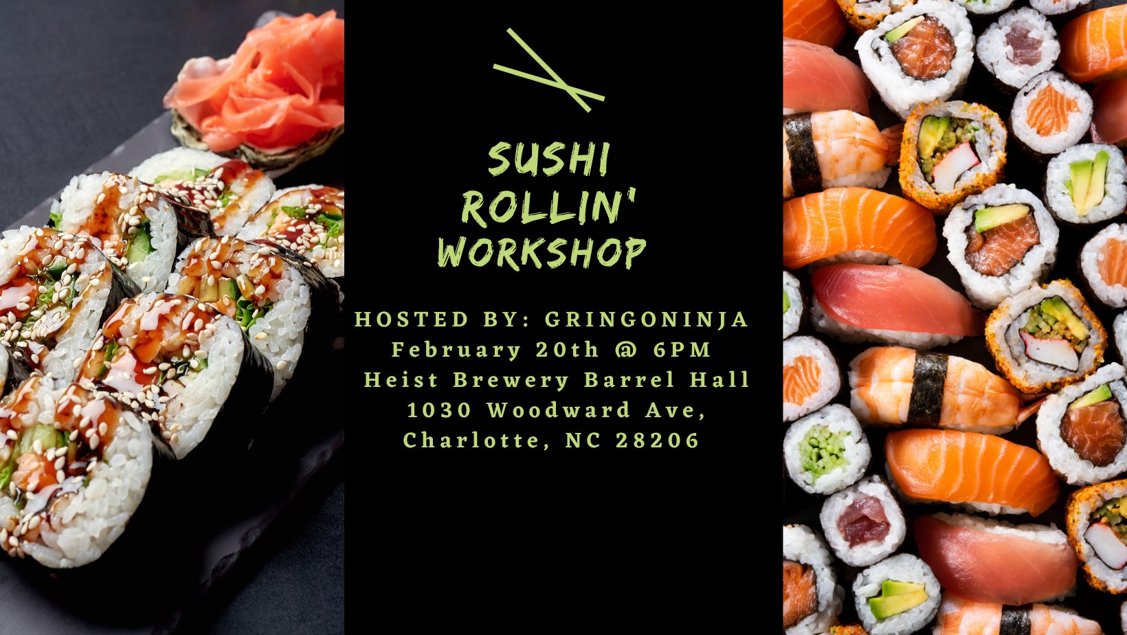 Sushi Rolling, Virtual Event