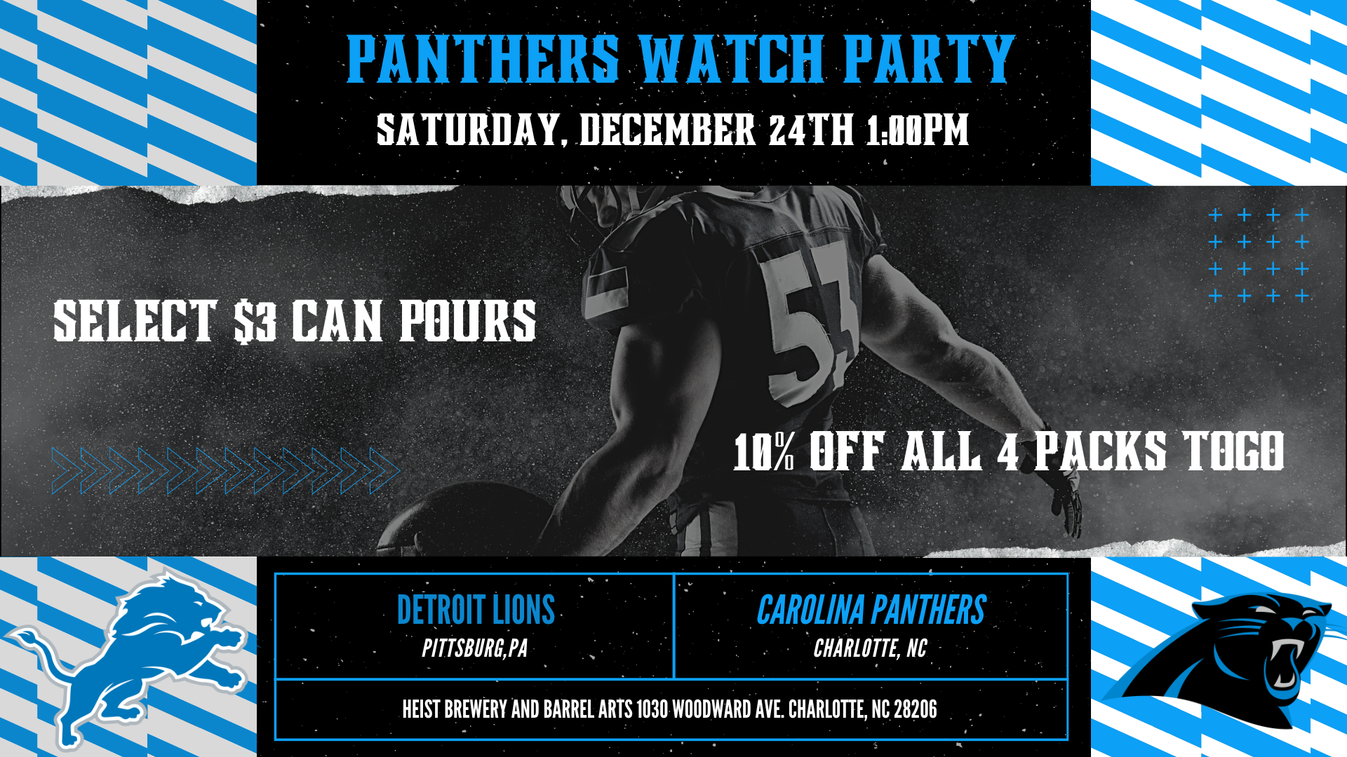 How to Watch Lions at Panthers on Saturday, December 24, 2022