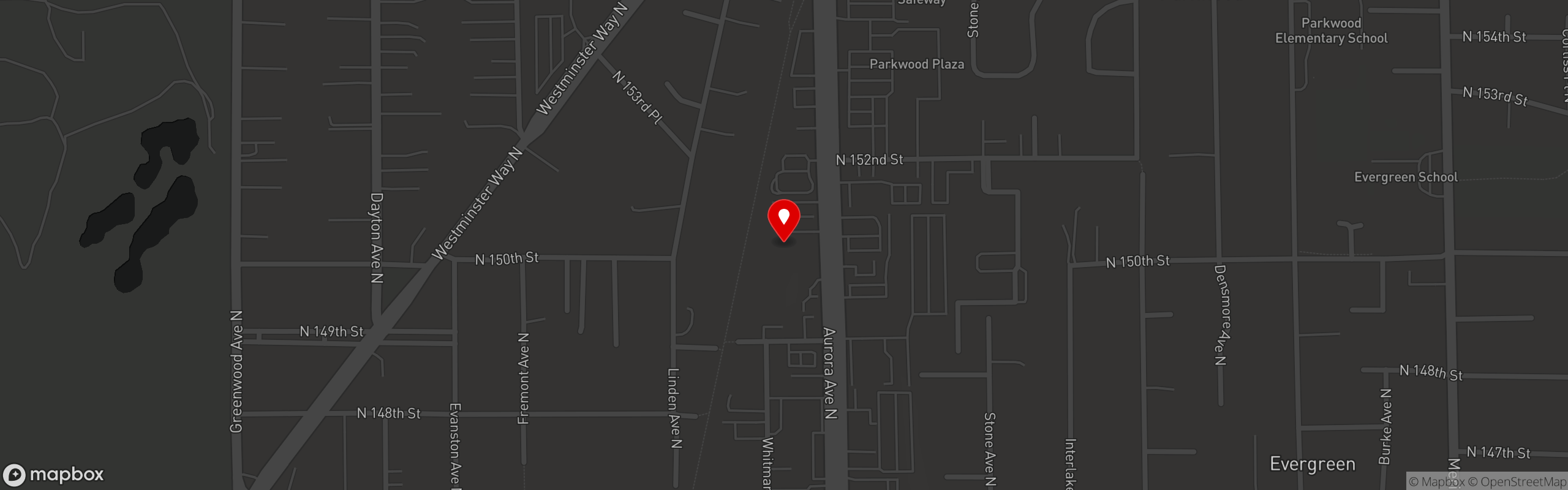 Street map pinning Smokin' Pete's BBQ in Catering and Commissary Kitchen