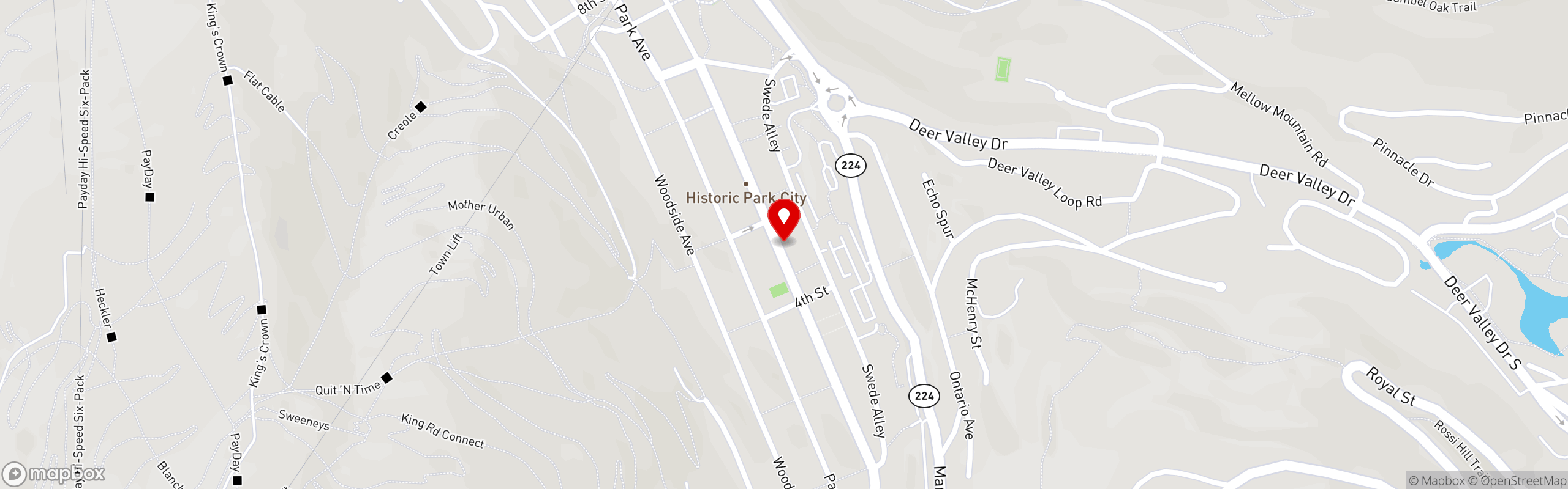 Street map pinning Shabu in Shabu