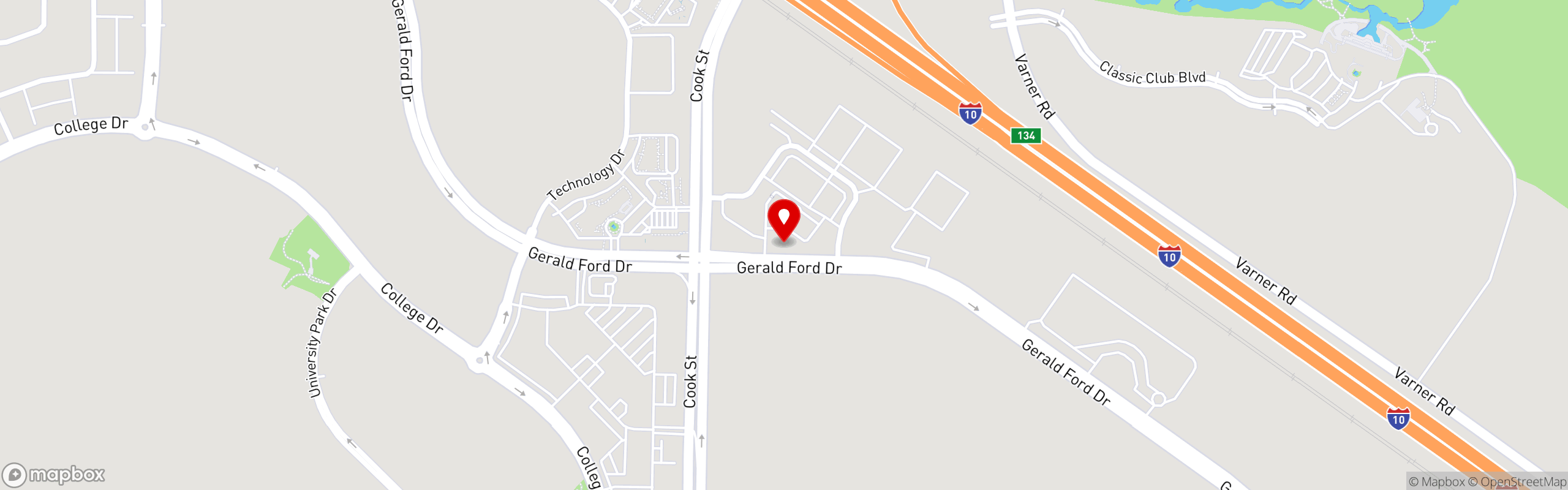 Street map pinning Goody's in Goody's - Palm Desert Cook Street